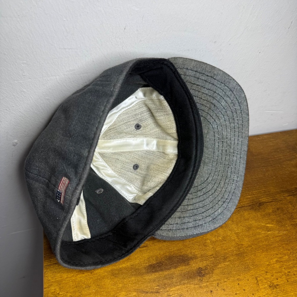 Baldwin Kansas City USA Wool Baseball Hat KC Logo Grey Size 7 1/4 Mens Cap - Picture 3 of 5